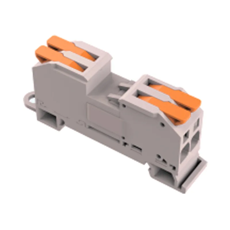 Več vhodov, več izhodov, hitri priključki za spojno žico tipa Din Rail M/F